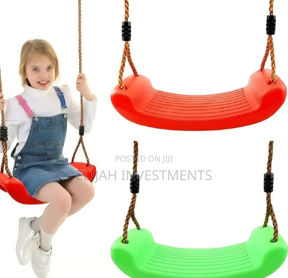 Heavy-Duty Plastic Swing Seats With Adjustable Ropes