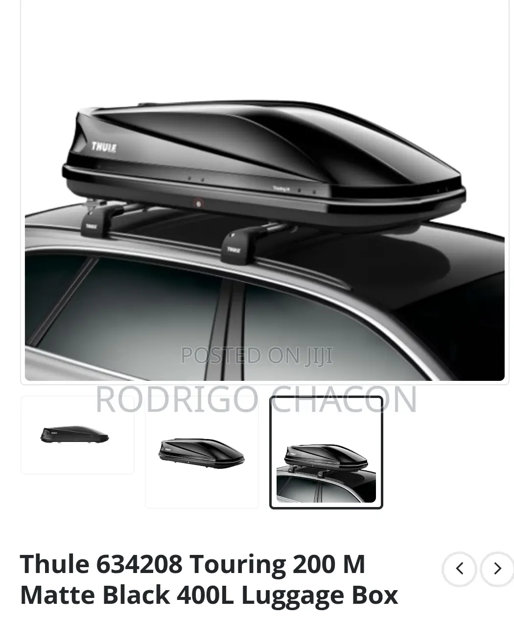 Thule Rooftop 400lt Grey