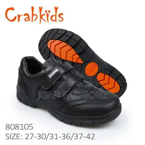 Crab Kid School Shoes for Boys_black