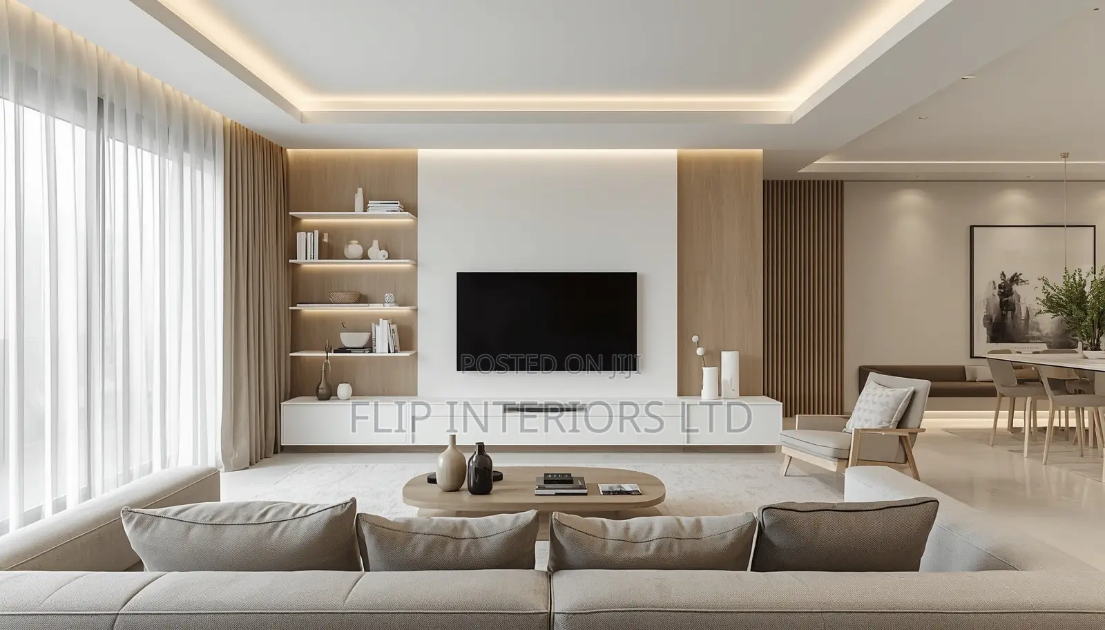 Minimalist Living Room Space