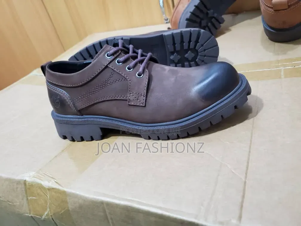 Men's Lace Up Casual Half Boots_coffee