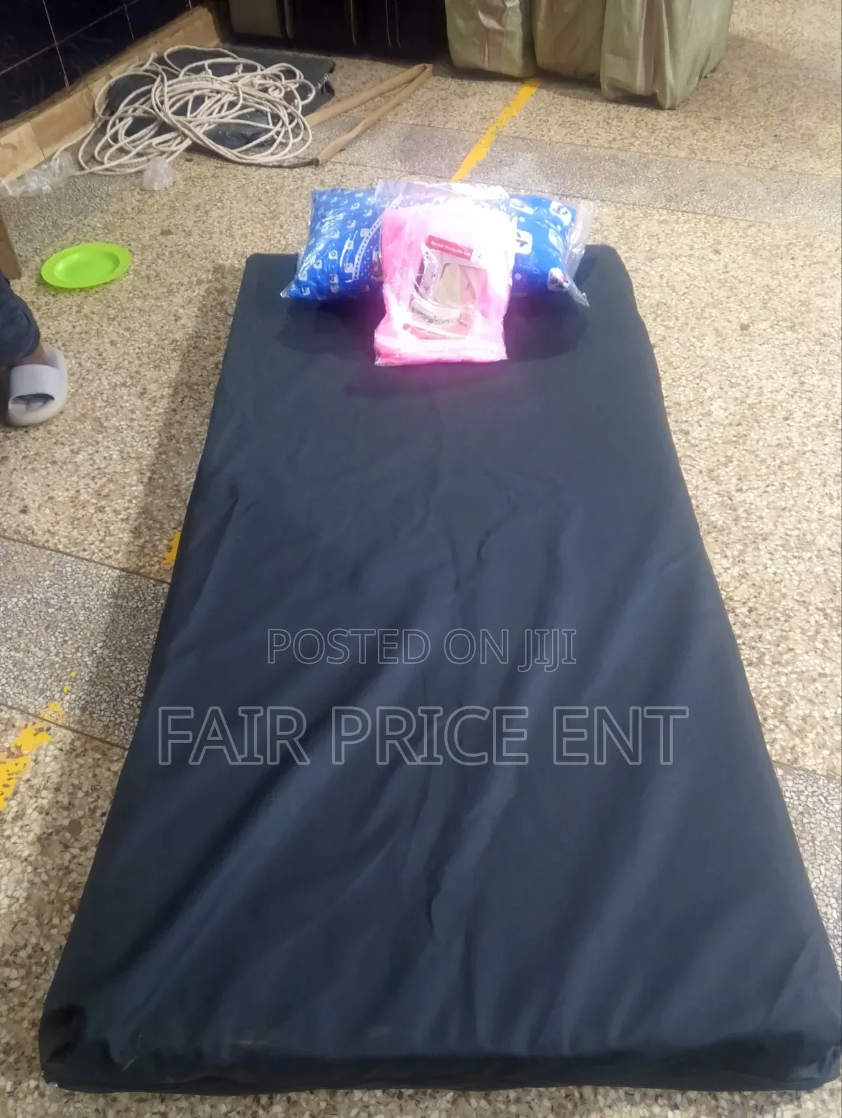 Leather Mattress Cover. 3*6 ( Black)
