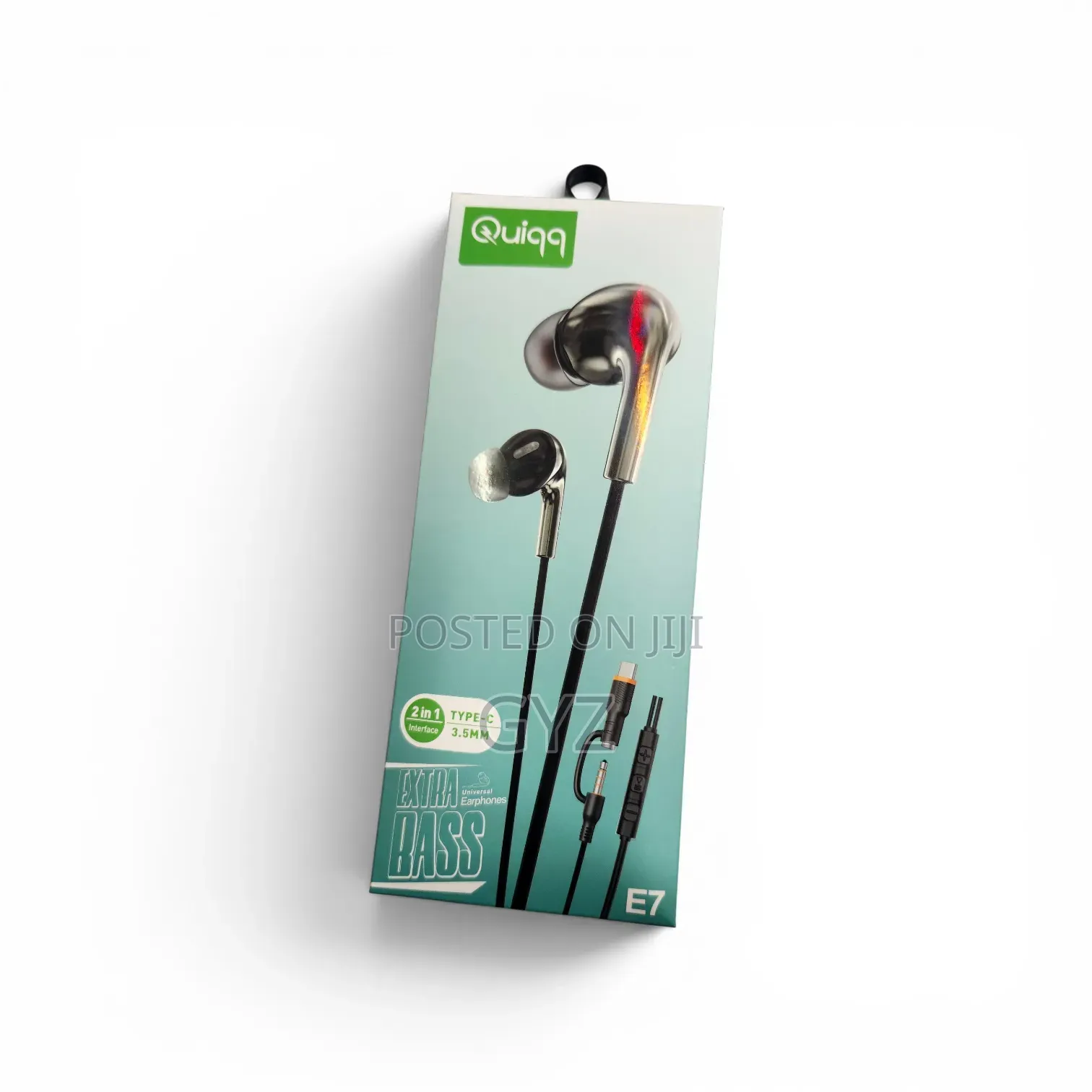 Quiqq Earphones 2 in 1 Typc and Aux Pin