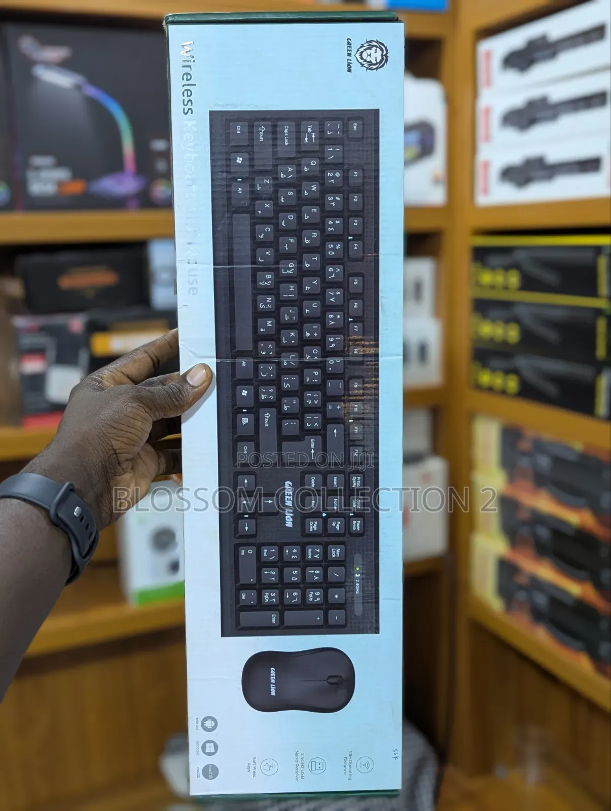 Green Lion Keyboard and Mouse Combo
