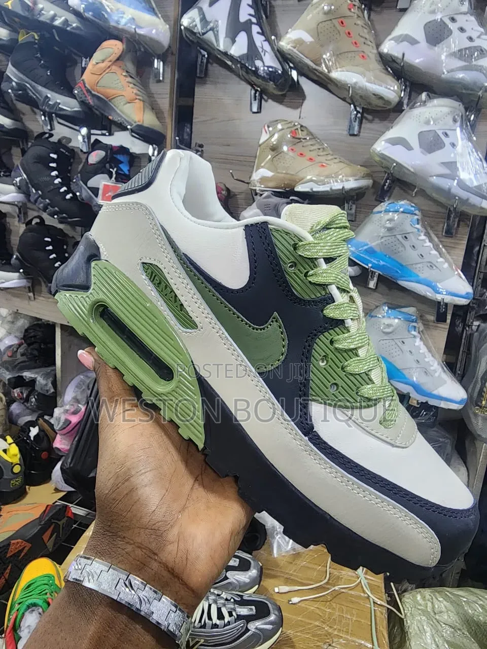 Original Nike Air Max Green Sneakers Size 40 to 45
