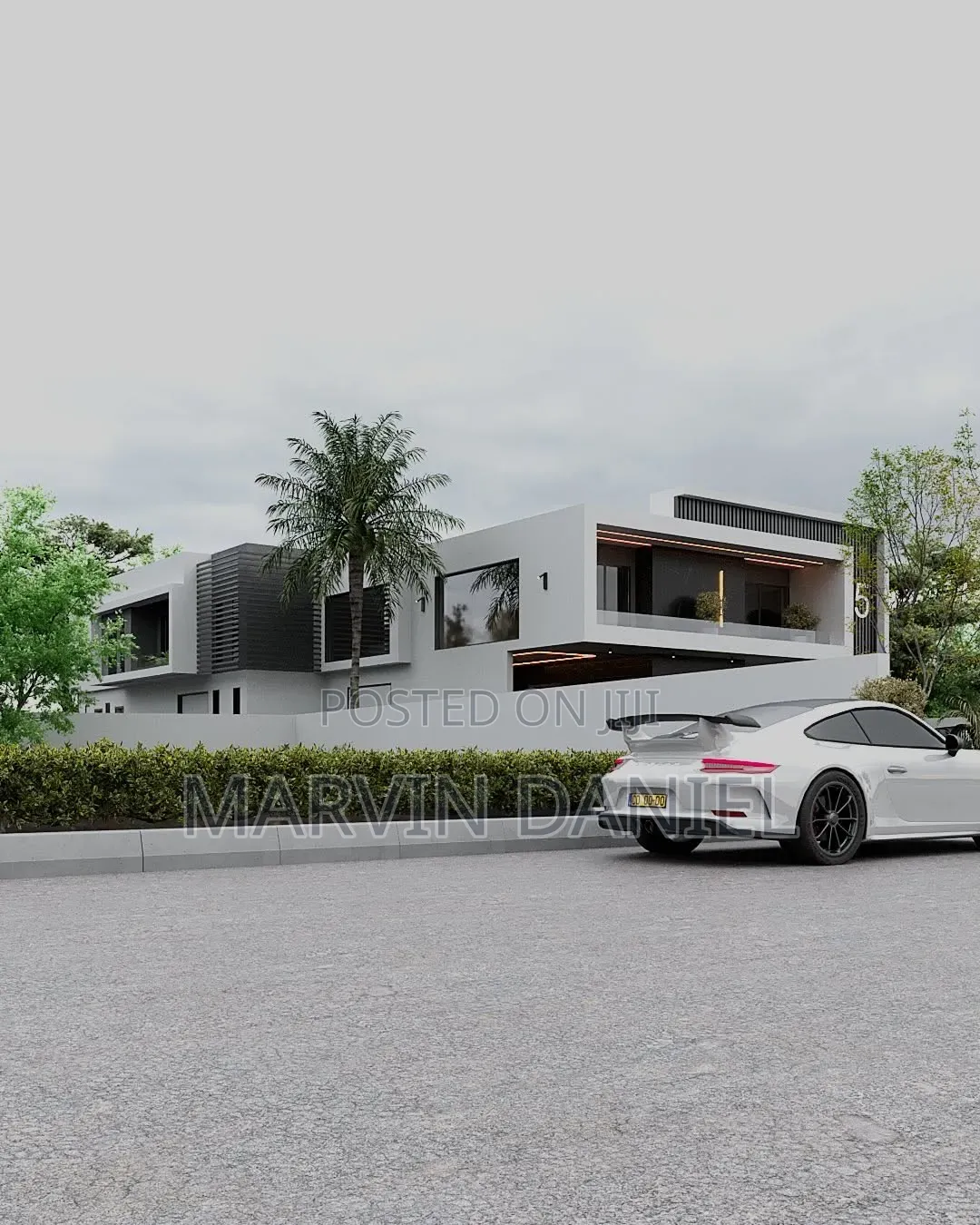 7 Bedroom Flat Modern Plan