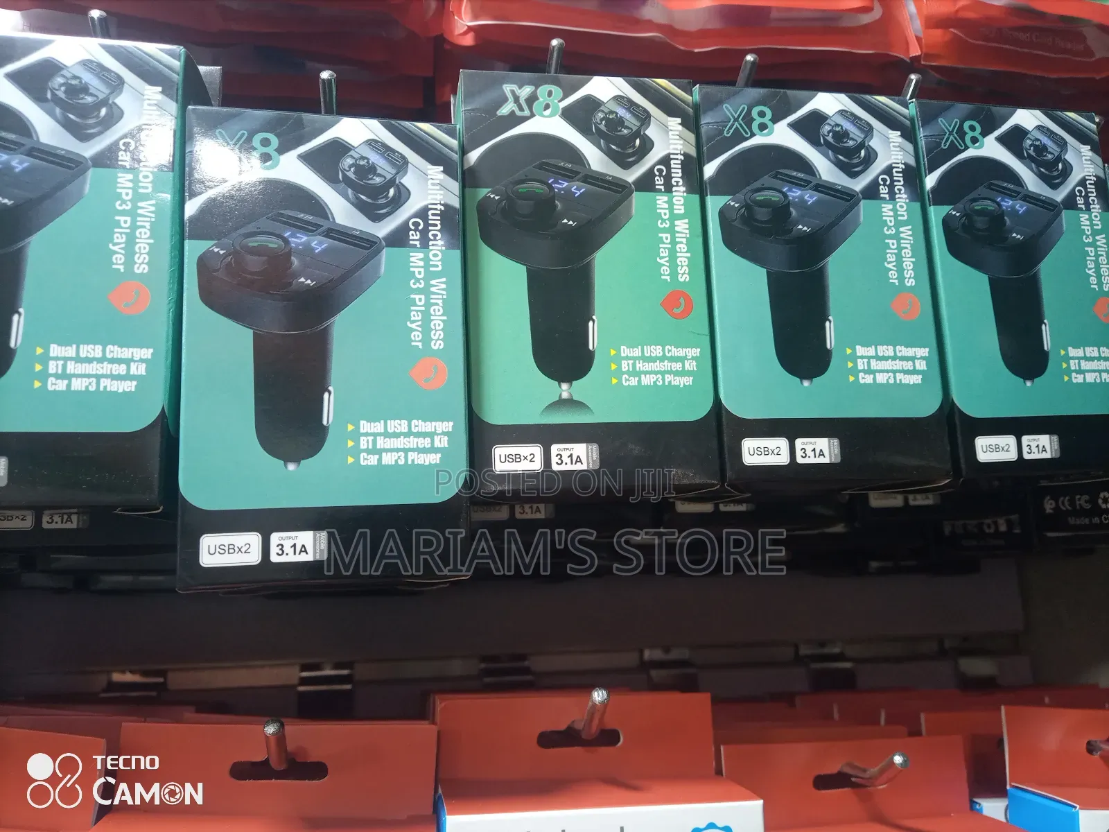 X8 Multifunction Wireless Car Mp3 Player Bluetooth Fm
