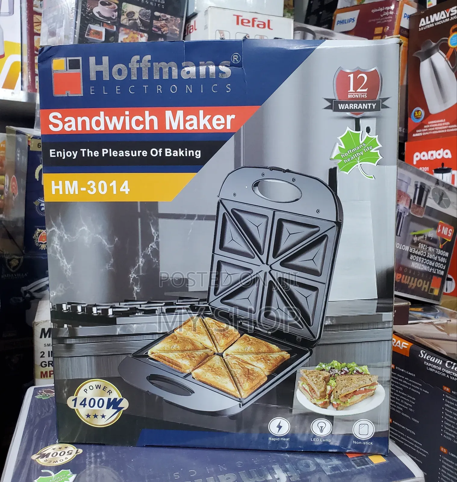 Hoffman Non Stick Sandwich Maker - Perfect Toast Everytime