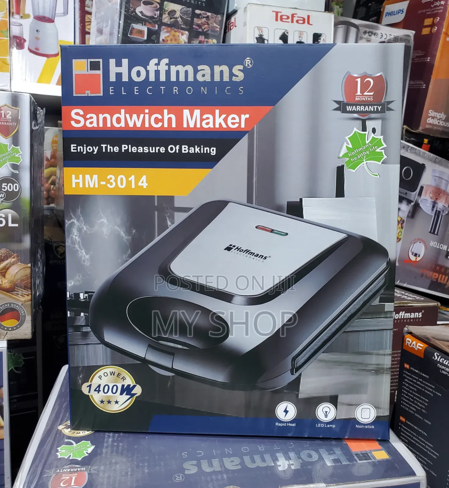 Hoffman Non Stick Sandwich Maker - Perfect Toast Everytime