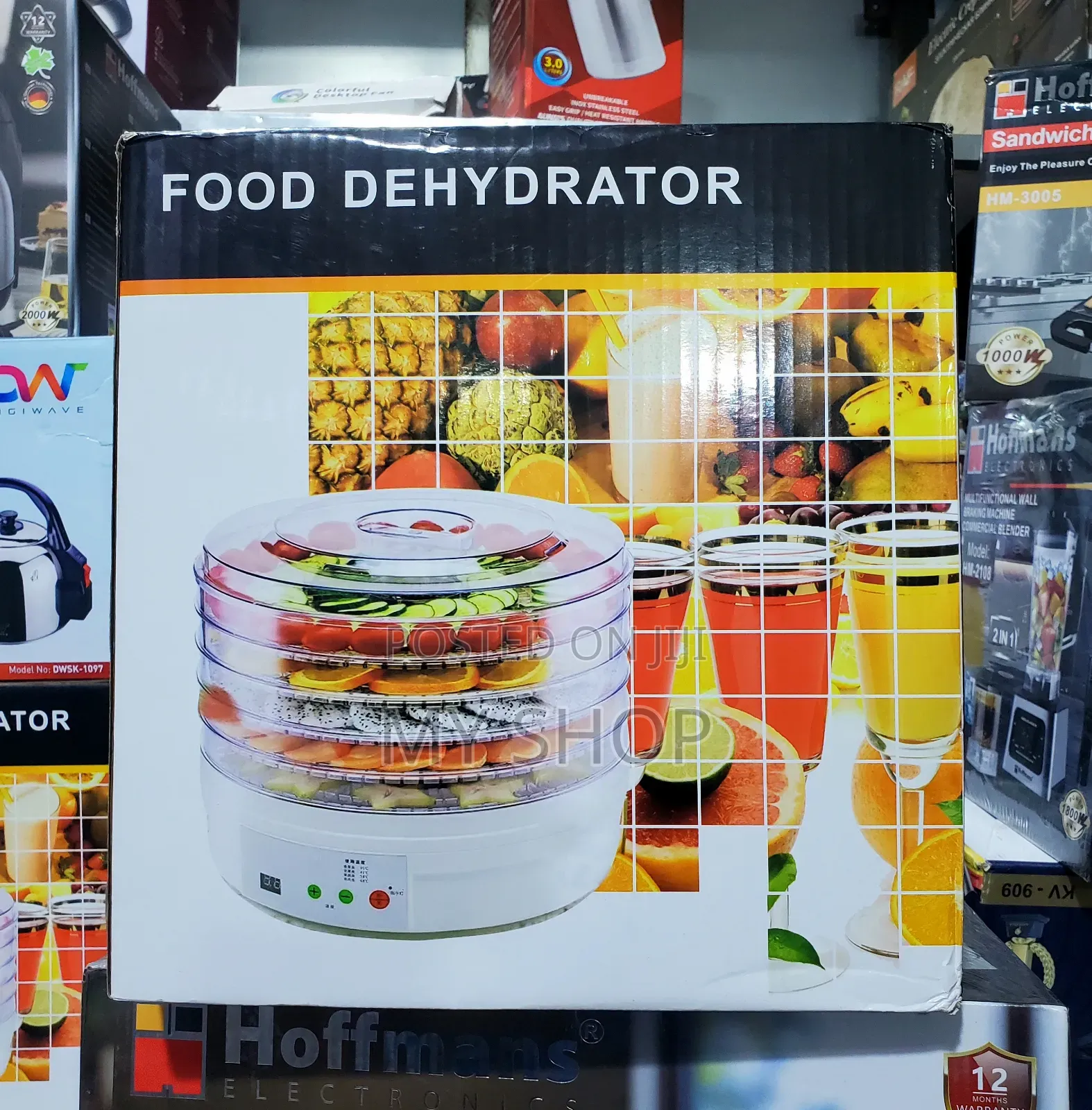 Electric Food Dehydrator Machine - Fruit, Meat Vegetable Dryer