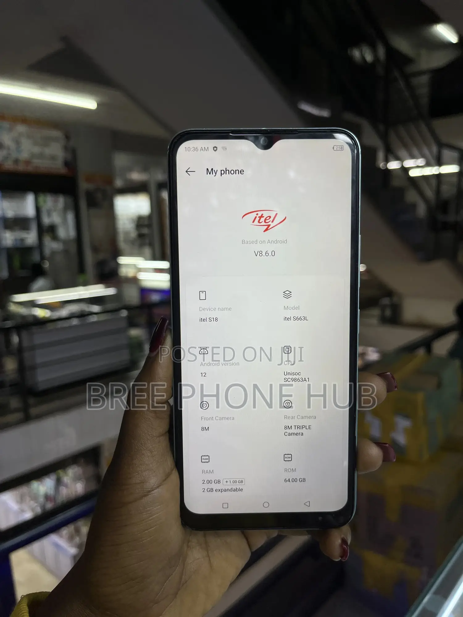 Itel S18 64 GB Blue