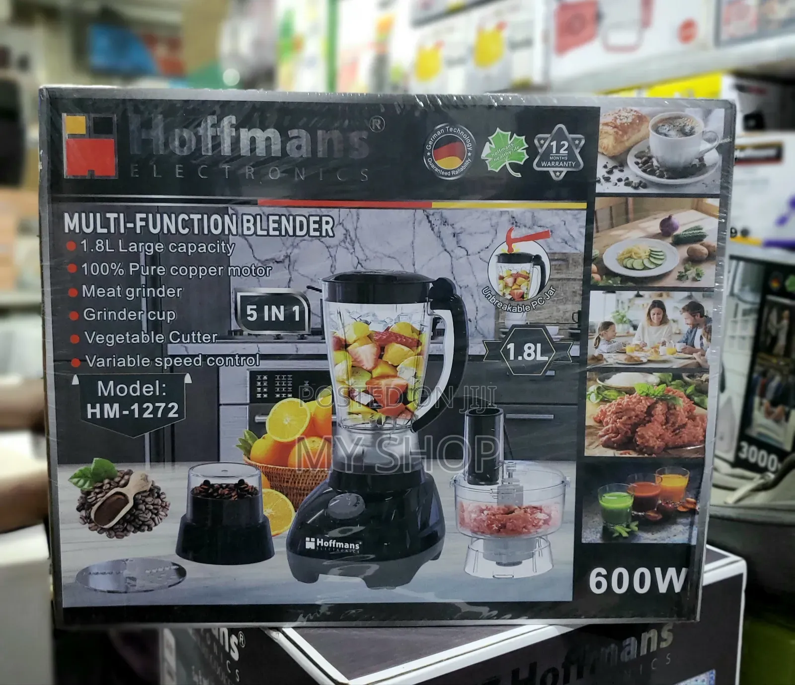 Hoffman Electric Blender 5in1-- Strong Motor and Easy to Use