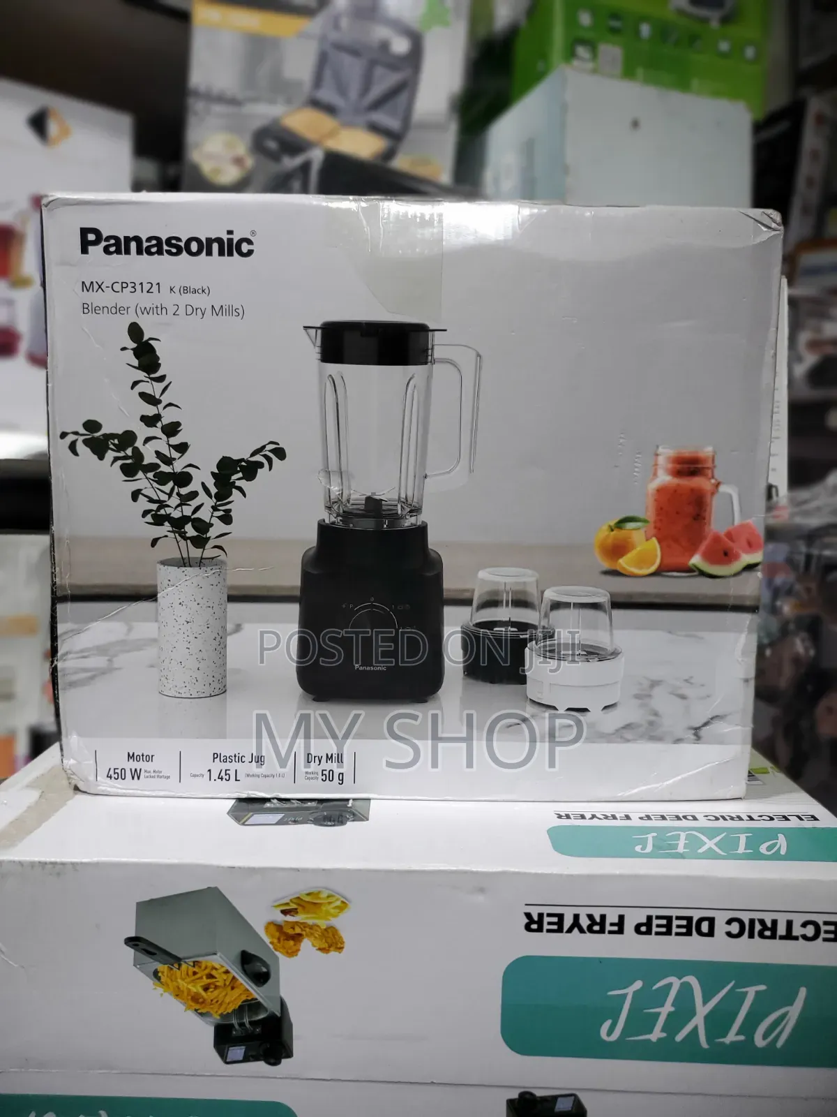 Panasonic Strong Blender 450w With 2 Grinders- Perfect for Home Use