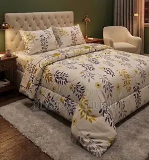 4pc Duvet 4by6 and 5by6 - 2 Pillowcases - ⁠1 Bedsheet - ⁠1 Duvet