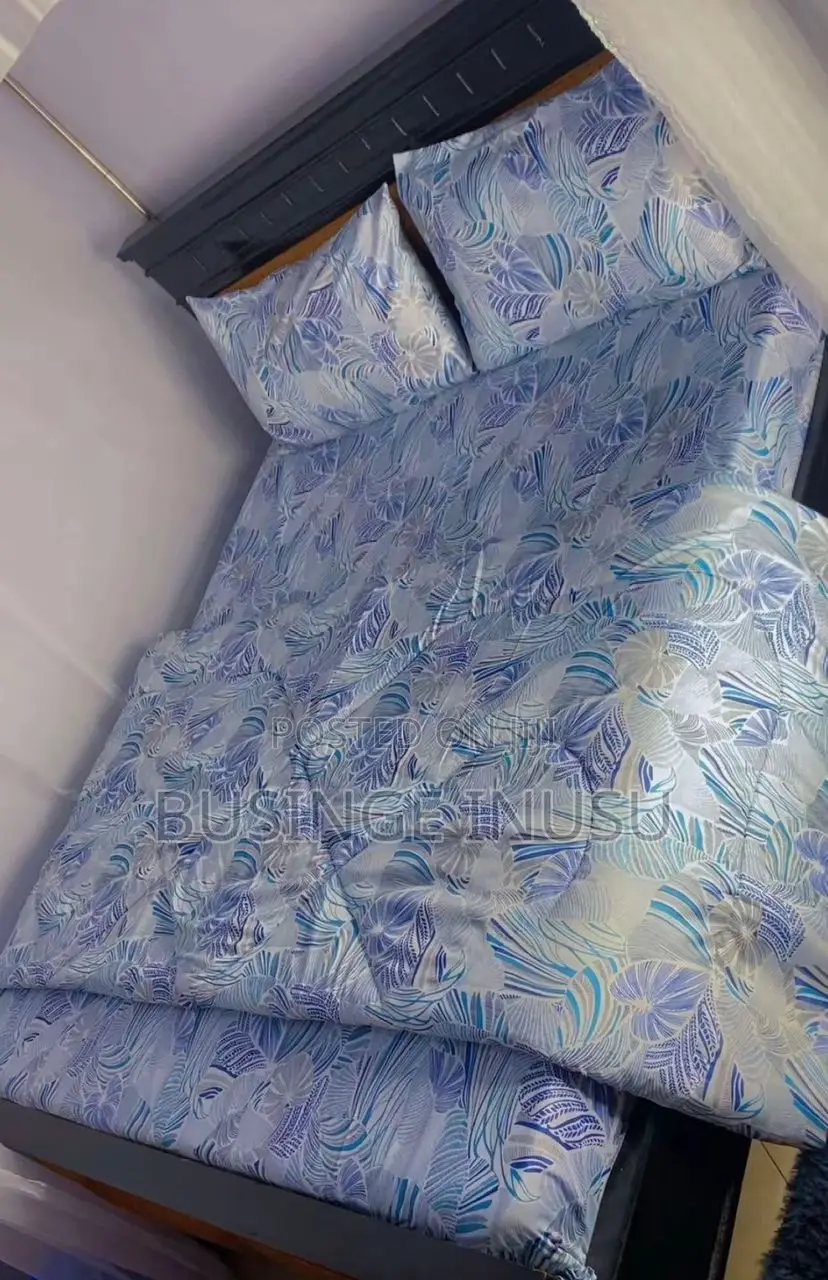 4pc Duvet 4by6 and 5by6 - 2 Pillowcases - ⁠1 Bedsheet - ⁠1 Duvet