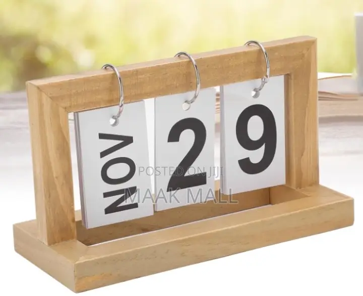 Wooden Crafted Timeless Calendar