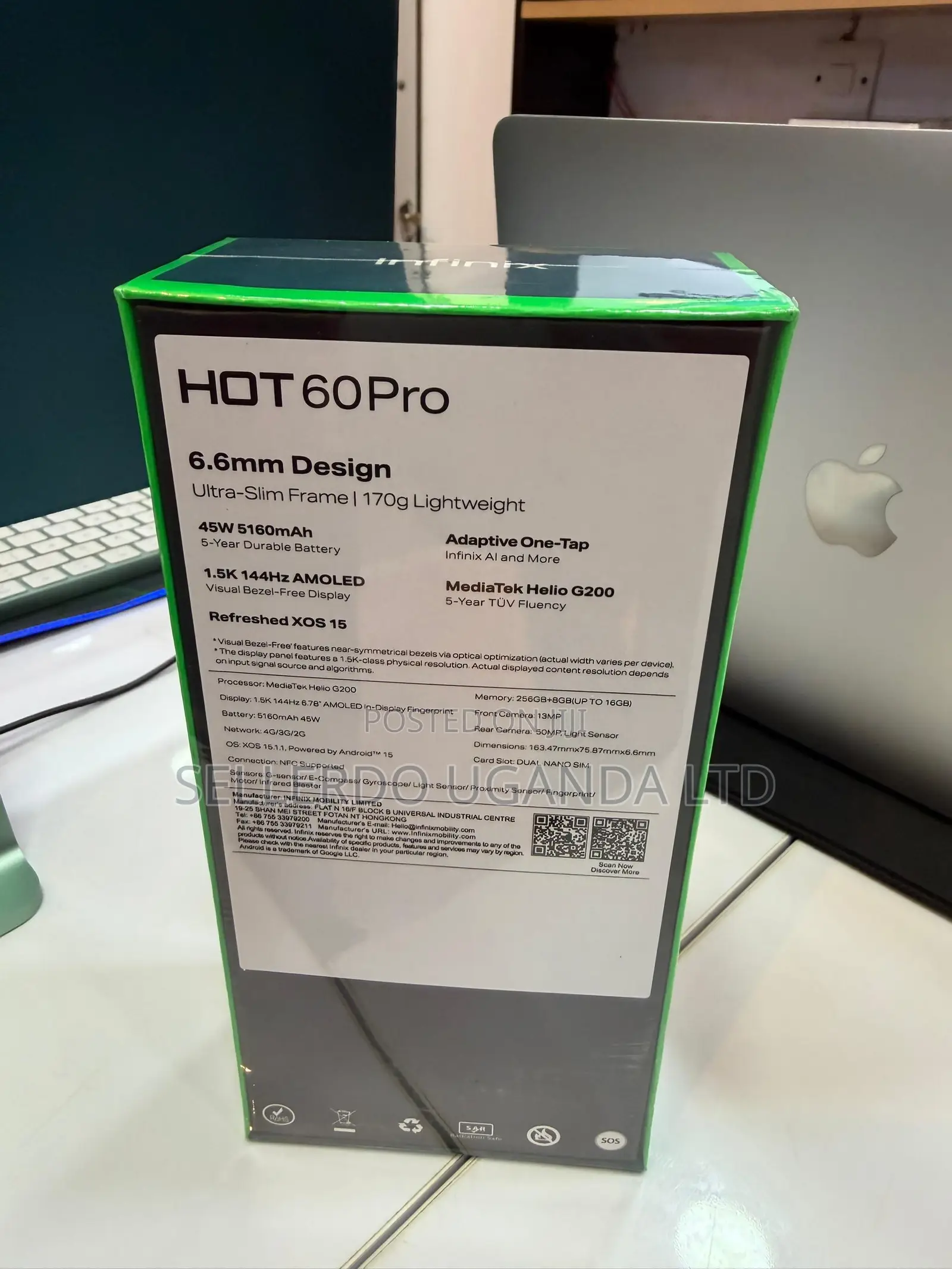 New Infinix Hot 60 Pro 256 GB Black