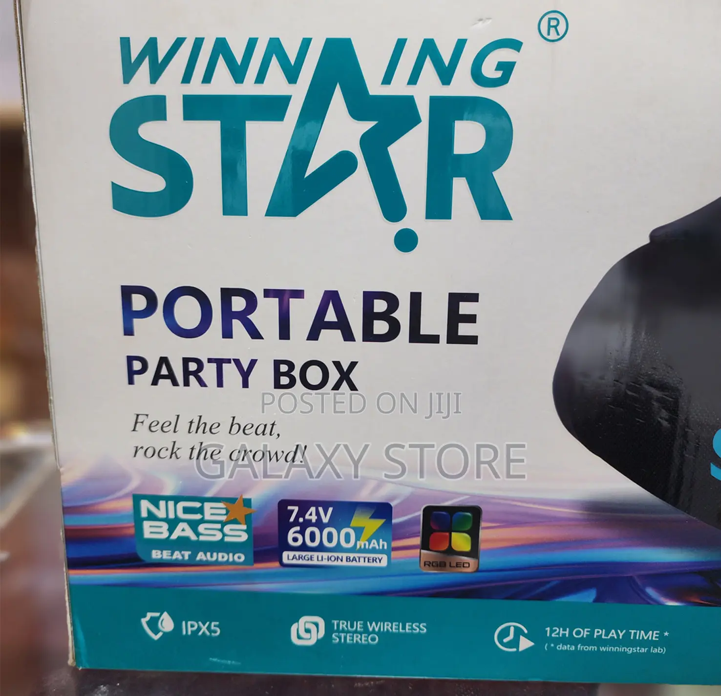 Winning Star Portable Rechargable Sound Party Box Speaker