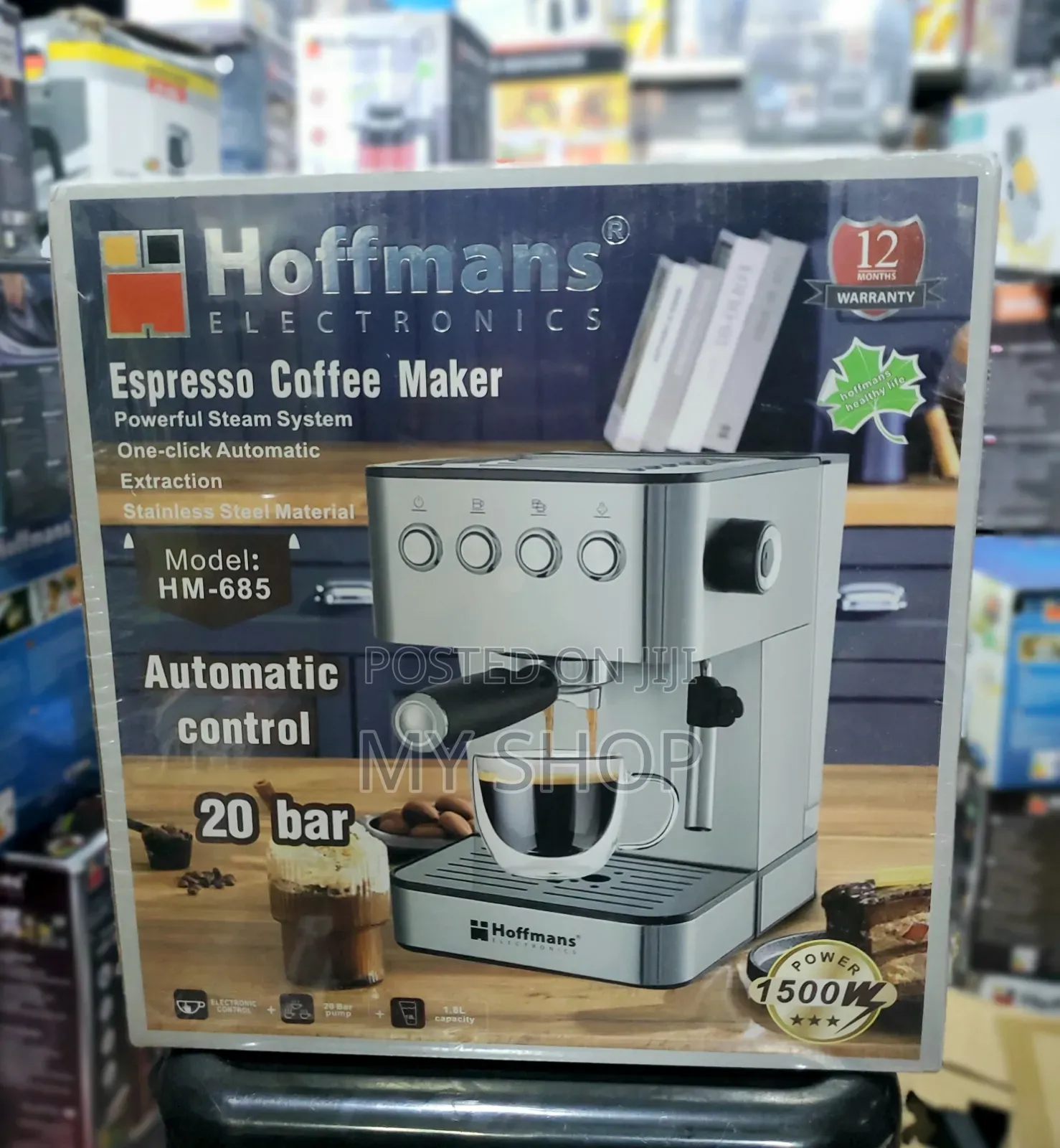 Hoffman Espresso Coffee Maker - 1500w