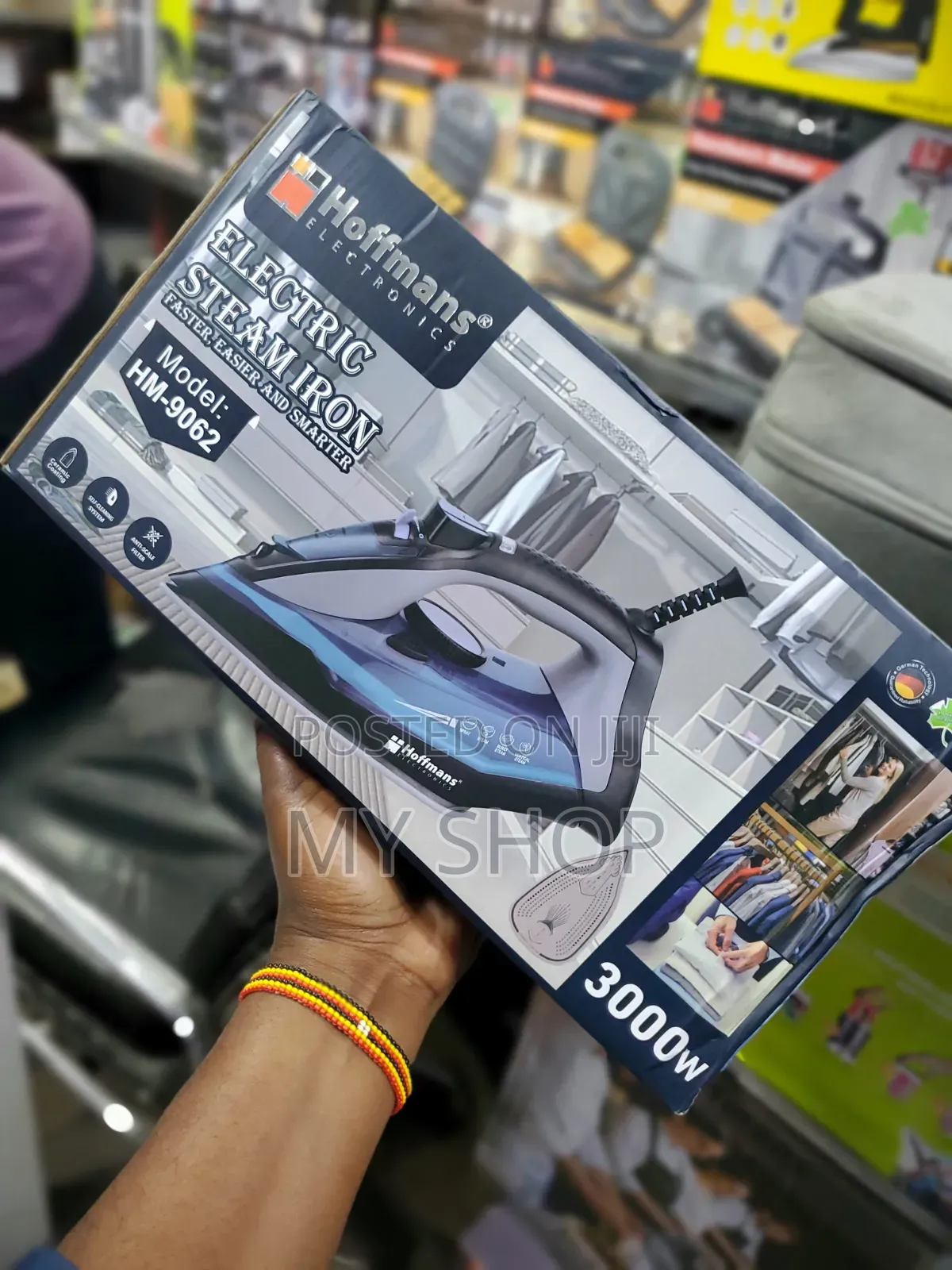 Hoffman Non- Stick Electric Steam Iron With Adjustable Temperature