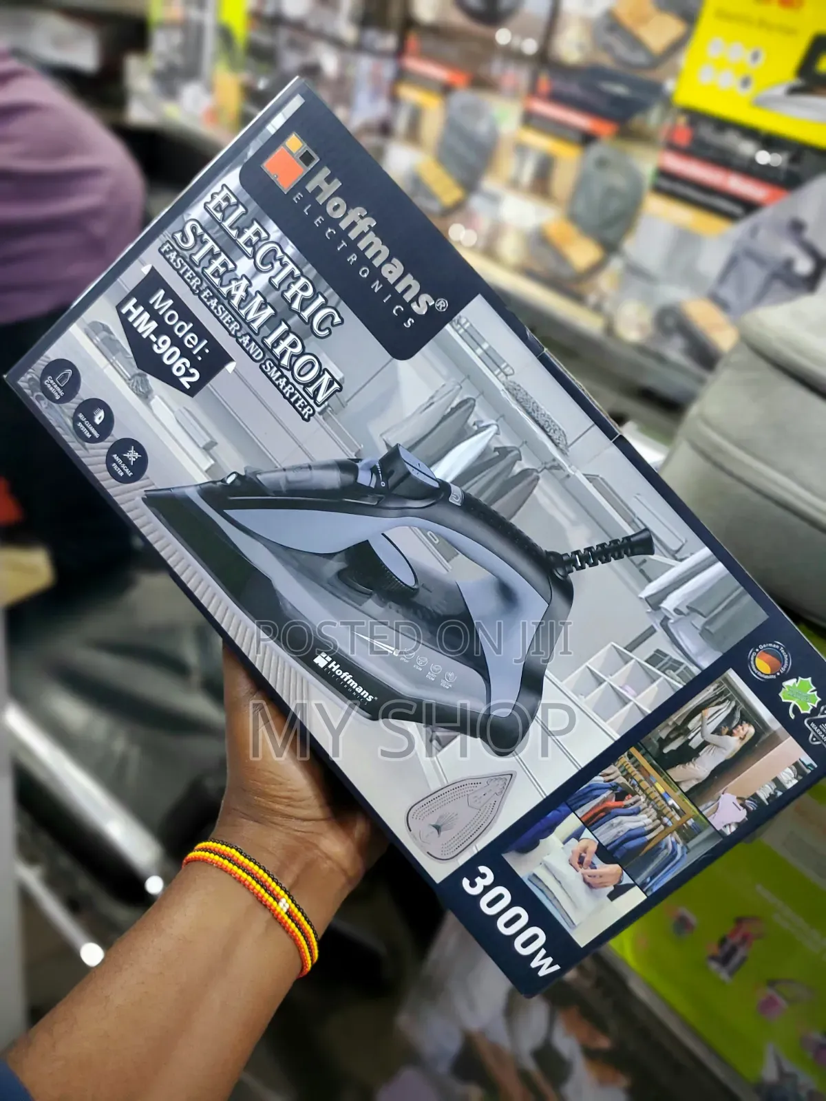 Hoffman Non- Stick Electric Steam Iron With Adjustable Temperature