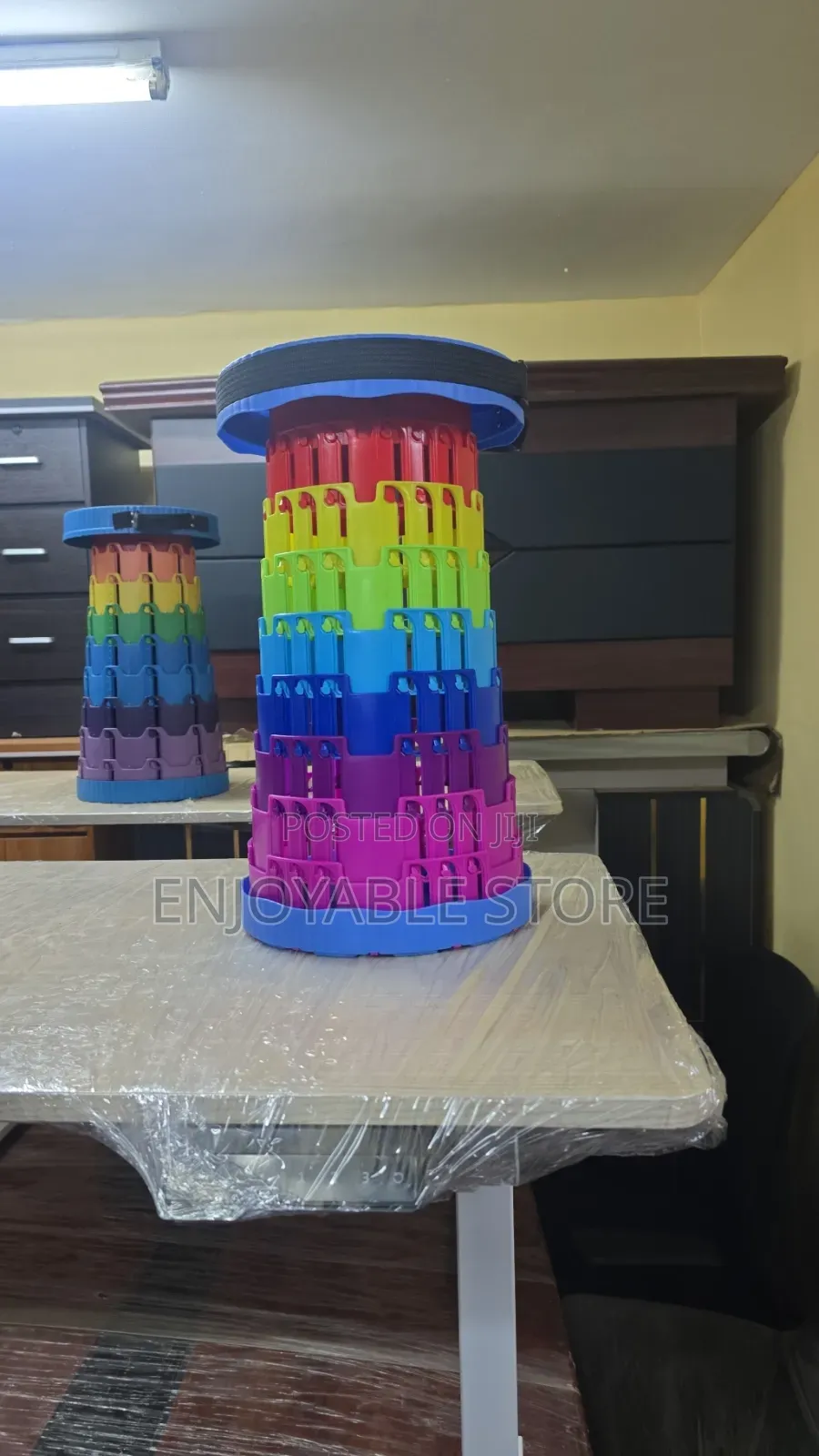 Adjustable Plastic Camping Stools