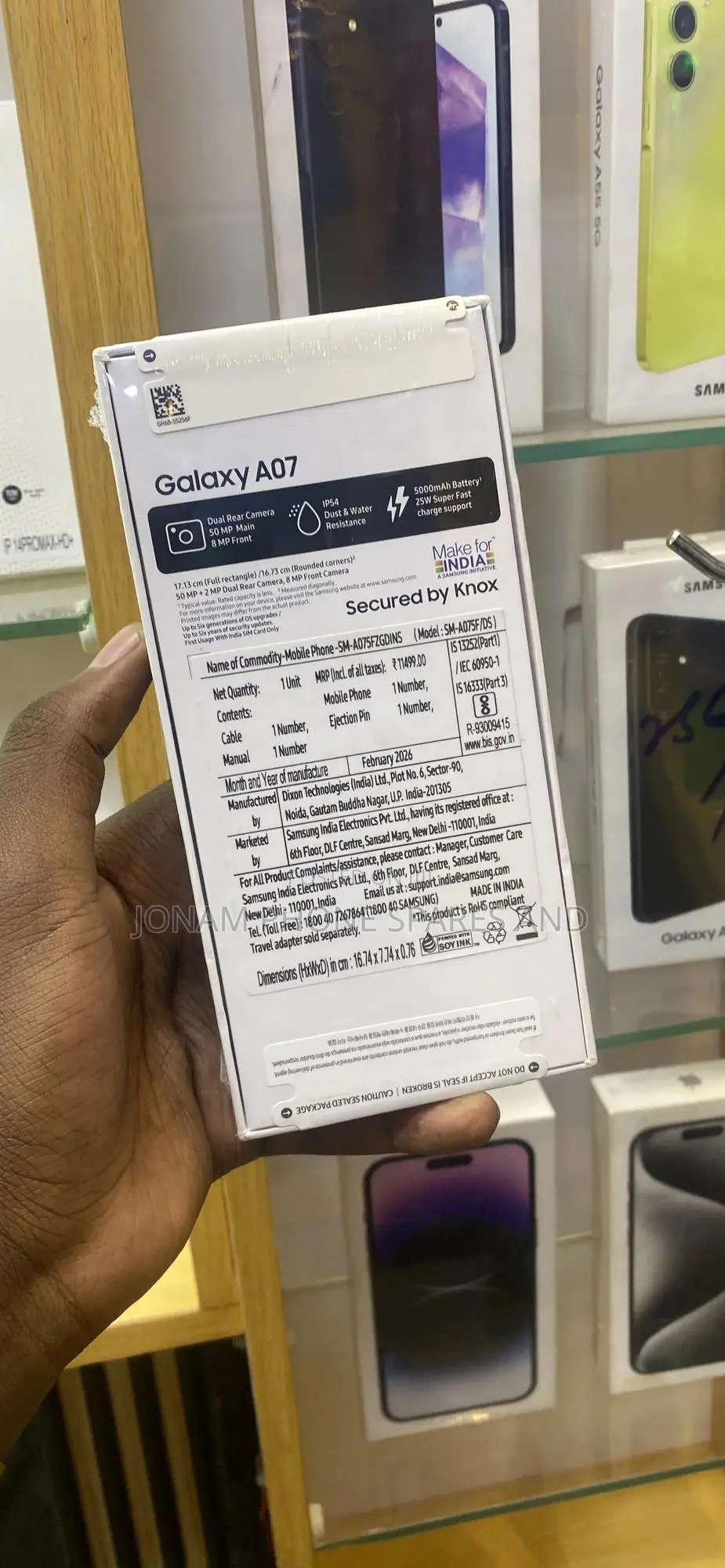 New Samsung Galaxy A07 128 GB Black
