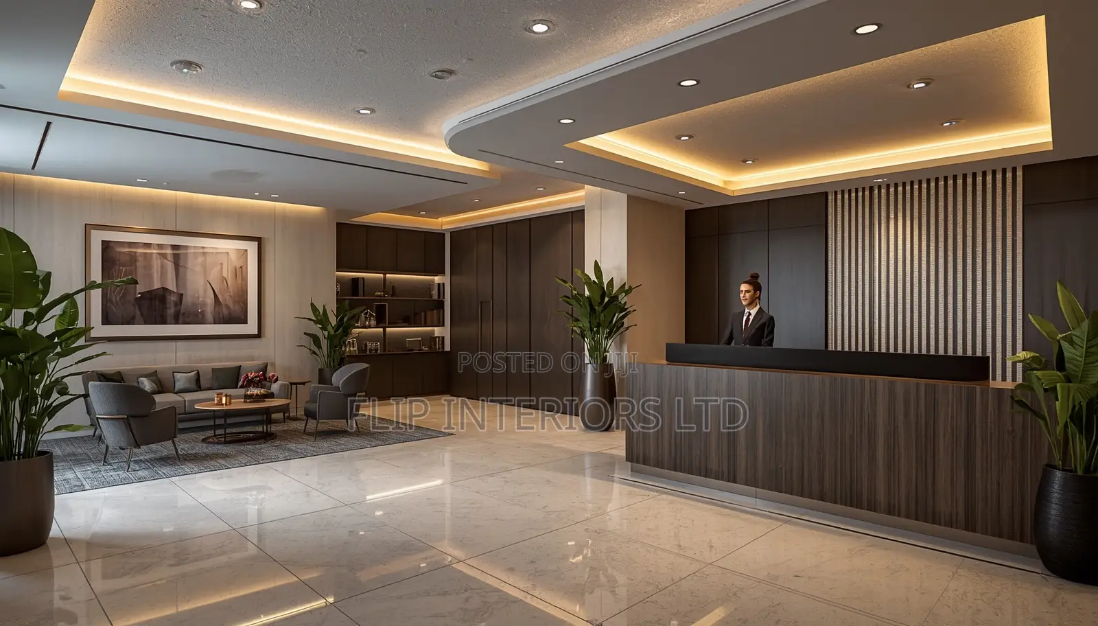Reception Area Design and Furnishing