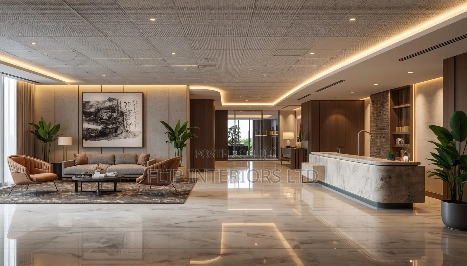 Reception Area Design and Furnishing