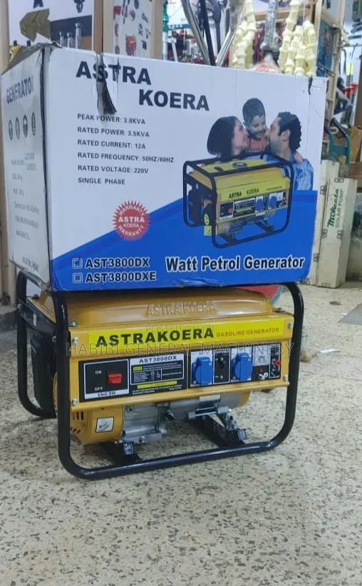 Astra Korea Gasoline Engine Petrol Powered 3.8kva Generator
