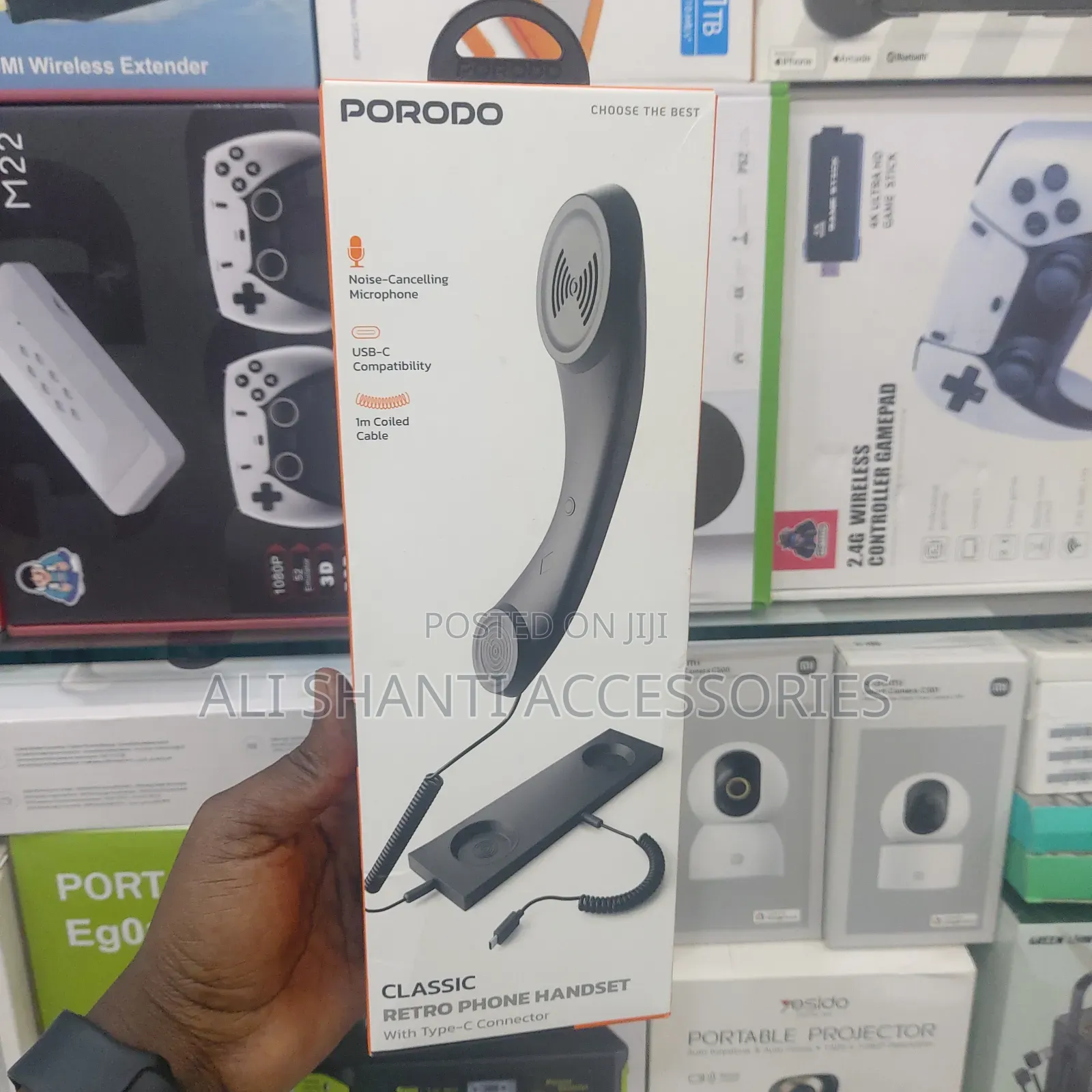 Classic Retro Phone Headset With Type-C Connector