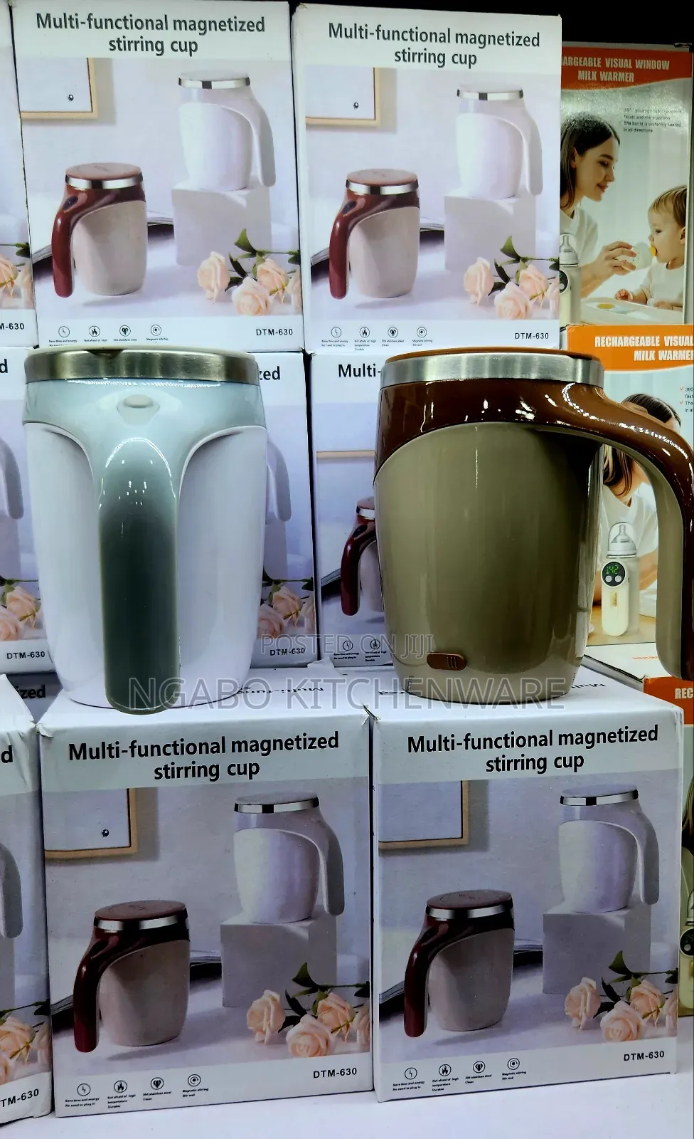 Multi-Functional Magnetized Self-Stirring Cup
