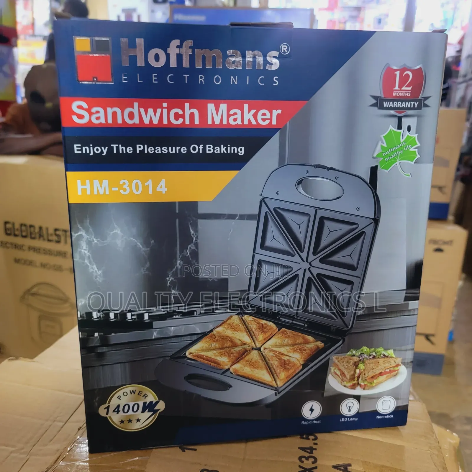 Hoffmans 4 Slice Sandwich Maker