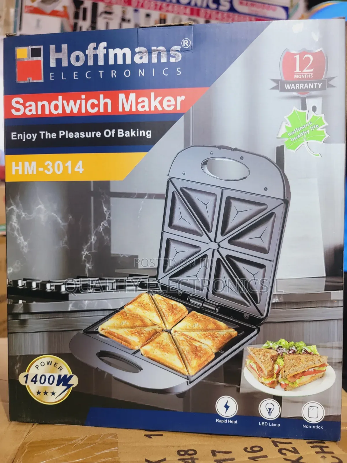 Hoffmans 4 Slice Sandwich Maker
