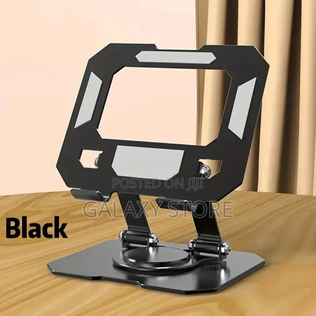 360° Rotating iPad Tablet Stand Adjustable Heavy-Duty Metal Base
