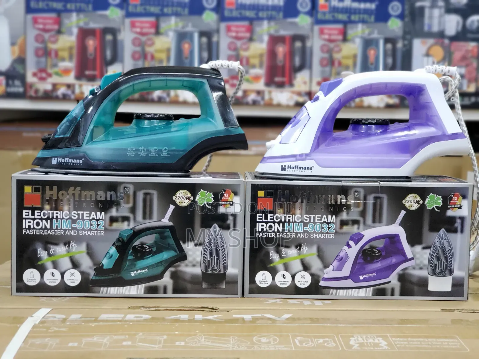 Ceramic Soleplate Steam Iron - Easy Glide Technology