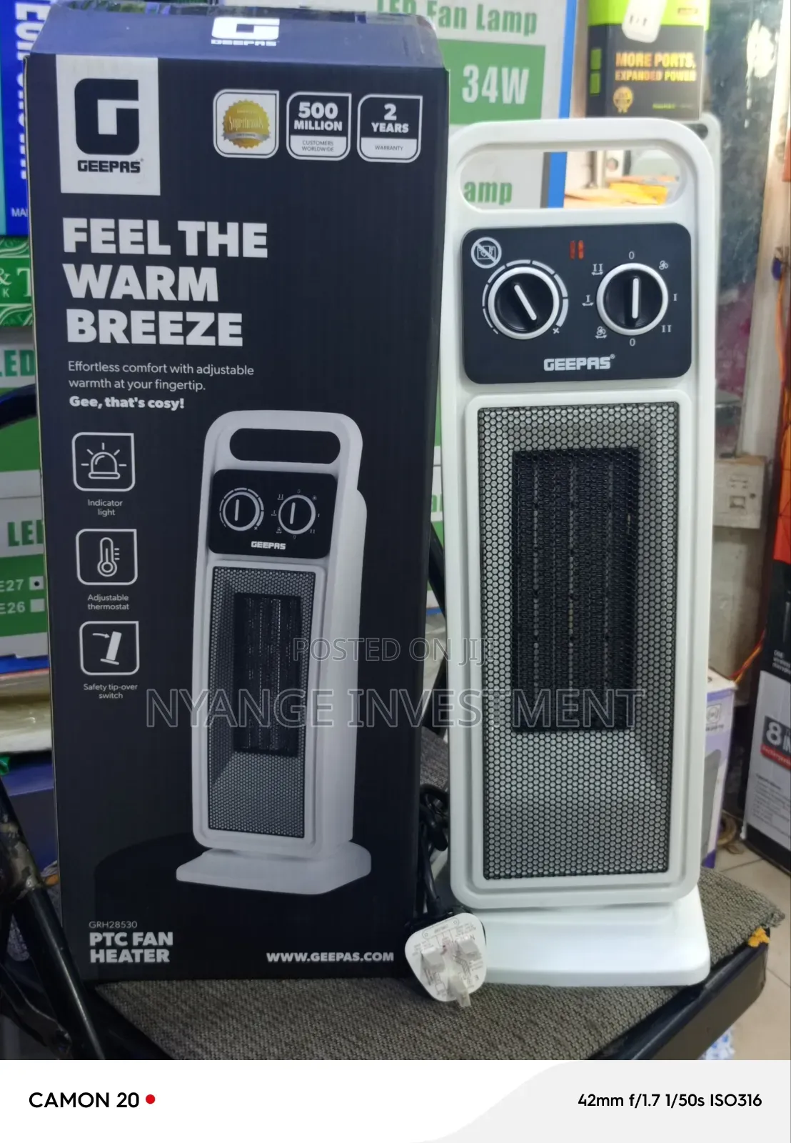 Heater Fan Geepas Brand