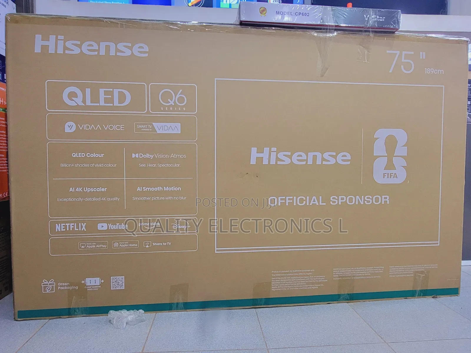 Hisense 75 Inches Qled Q6 Led Tv