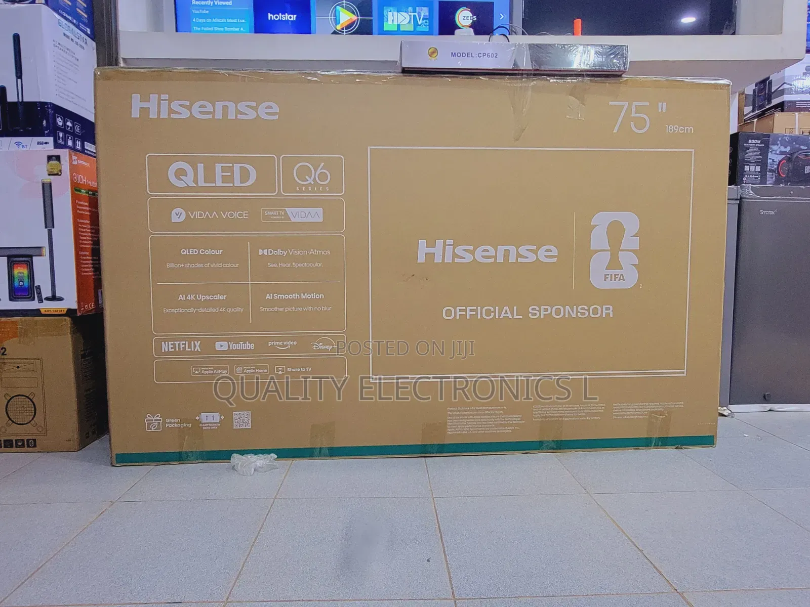 Hisense 75 Inches Qled Q6 Led Tv