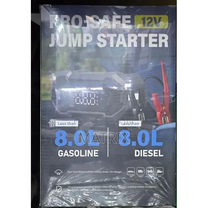 Jump Starter For All 12v Vehicle Batteries And Tyre Inflator