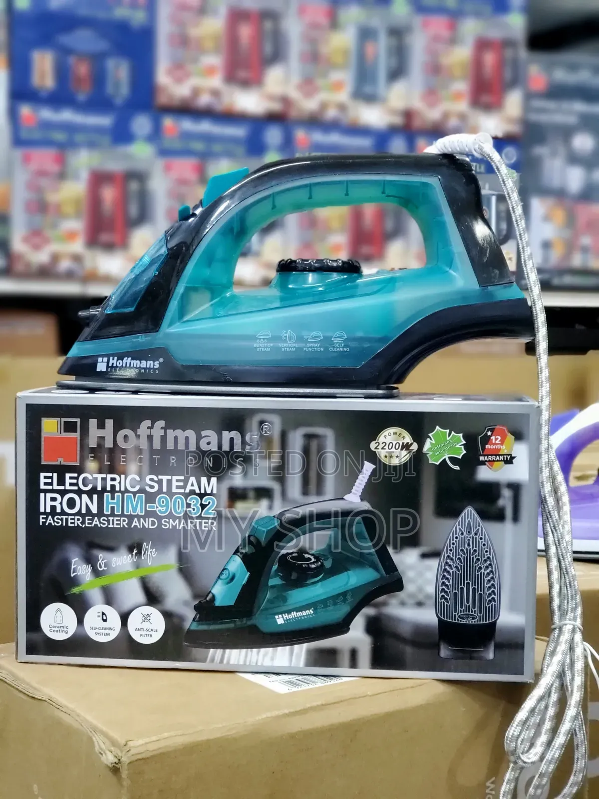 Deluxe Electric Steam Iron - Adjustable Heat Control