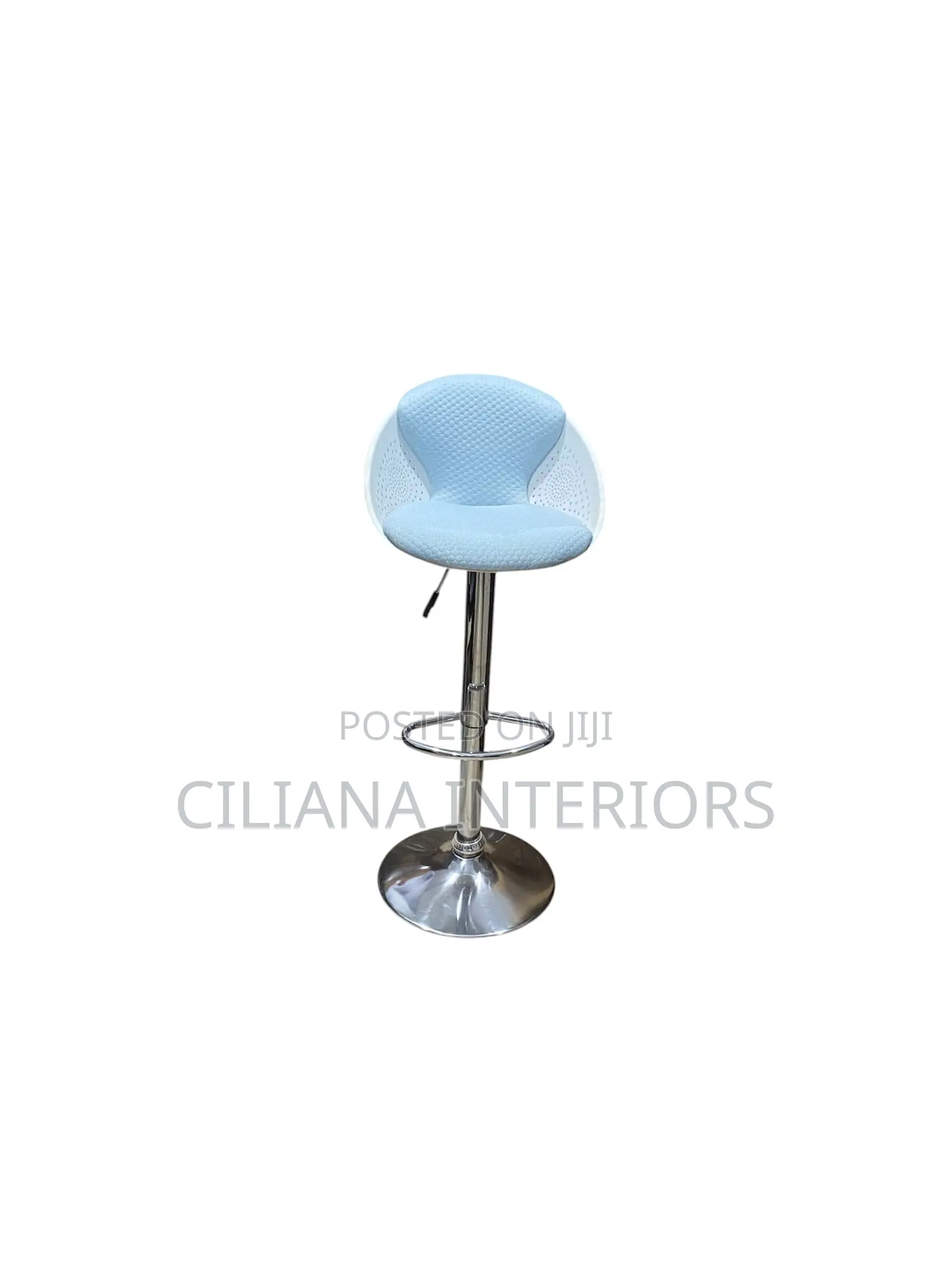 Light Blue/White Stool
