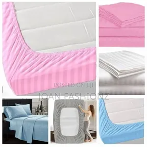 5*6,6pcs Fitted Egyptian Cotton Bed Sheets _Multi_colours