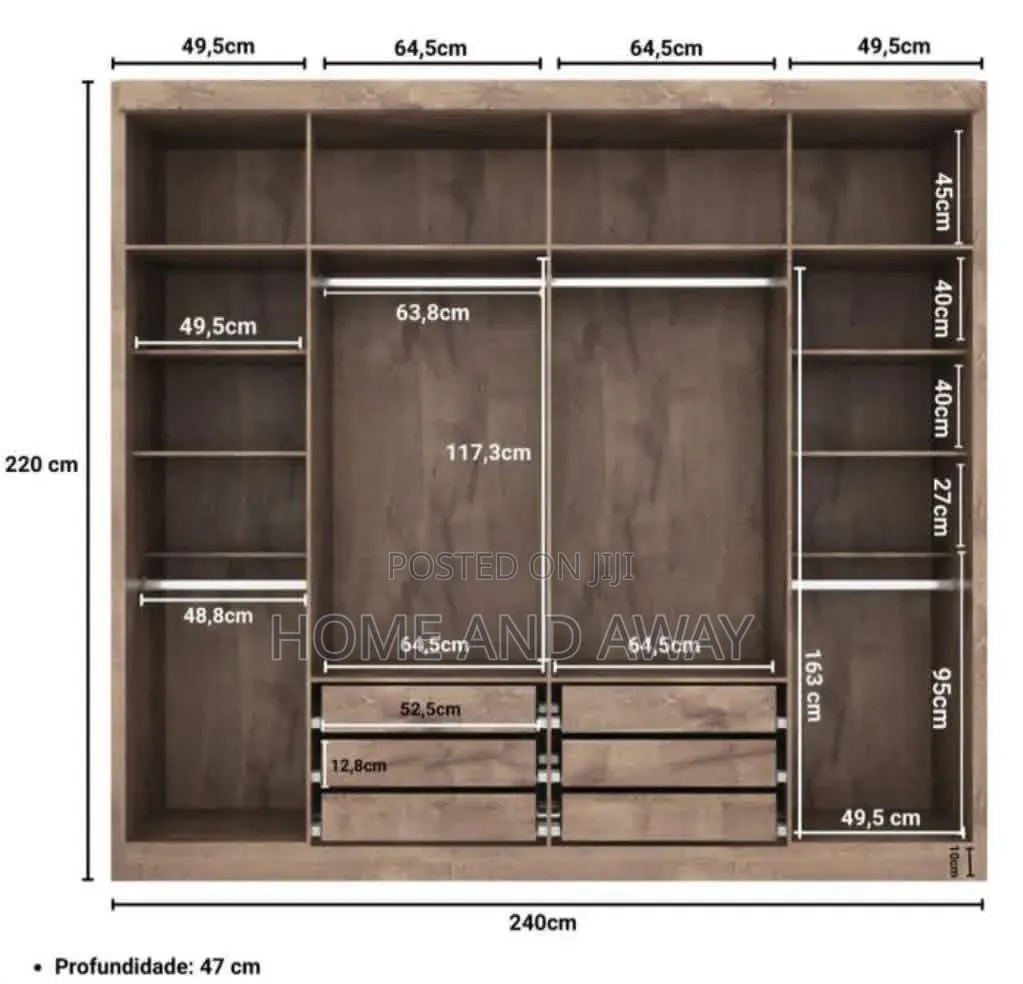 Closets/Wardrobes Running Meter Any Colour/Design