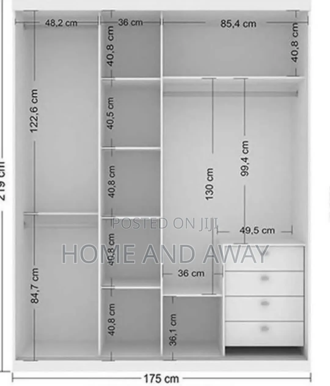 Closets/Wardrobes Running Meter Any Colour/Design