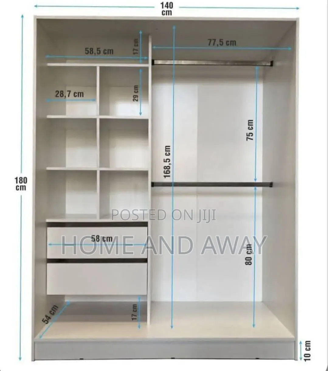 Closets/Wardrobes Running Meter Any Colour/Design