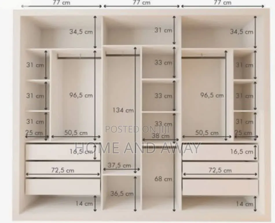 Closets/Wardrobes Running Meter Any Colour/Design