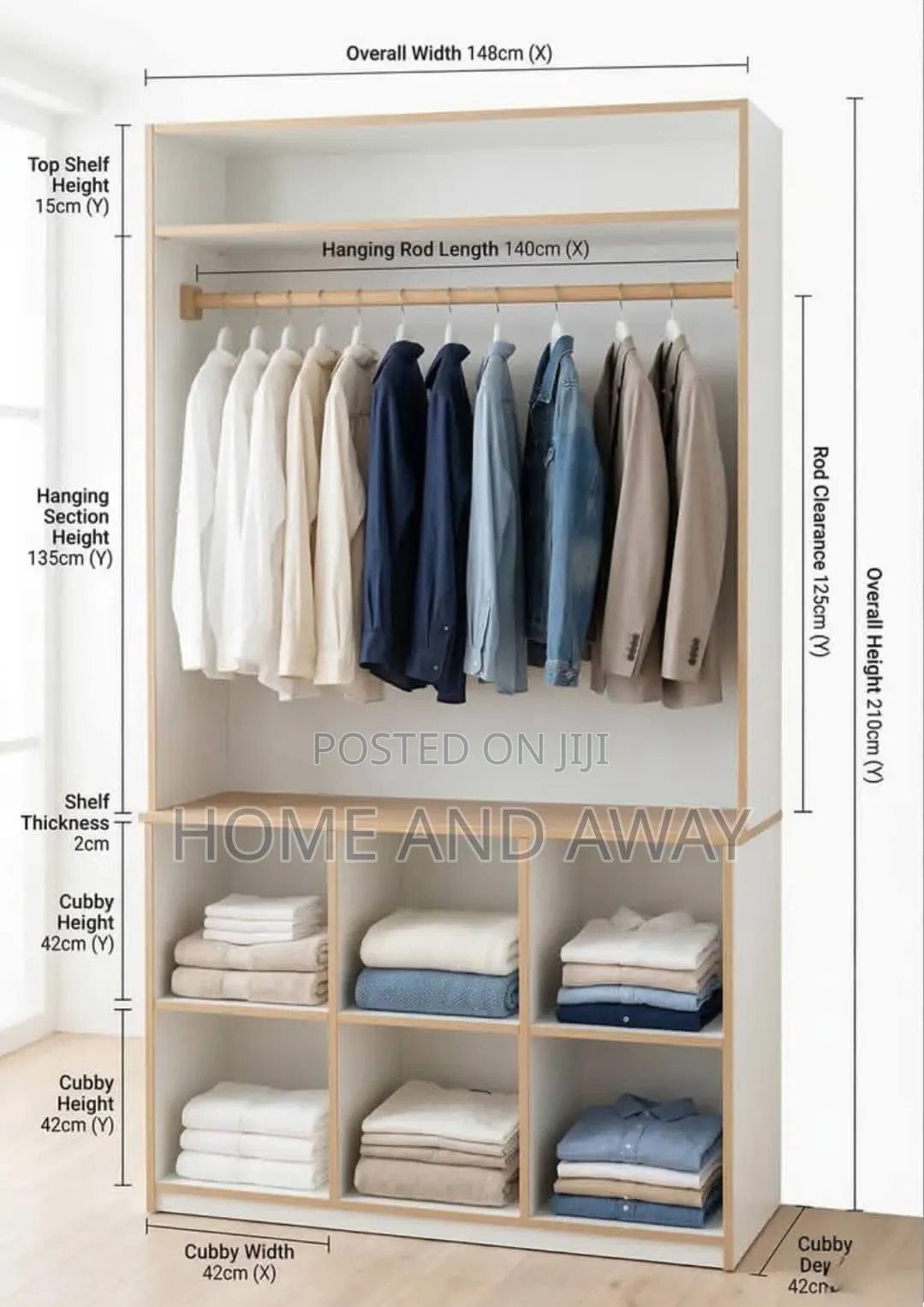 Closets/Wardrobes Running Meter Any Colour/Design