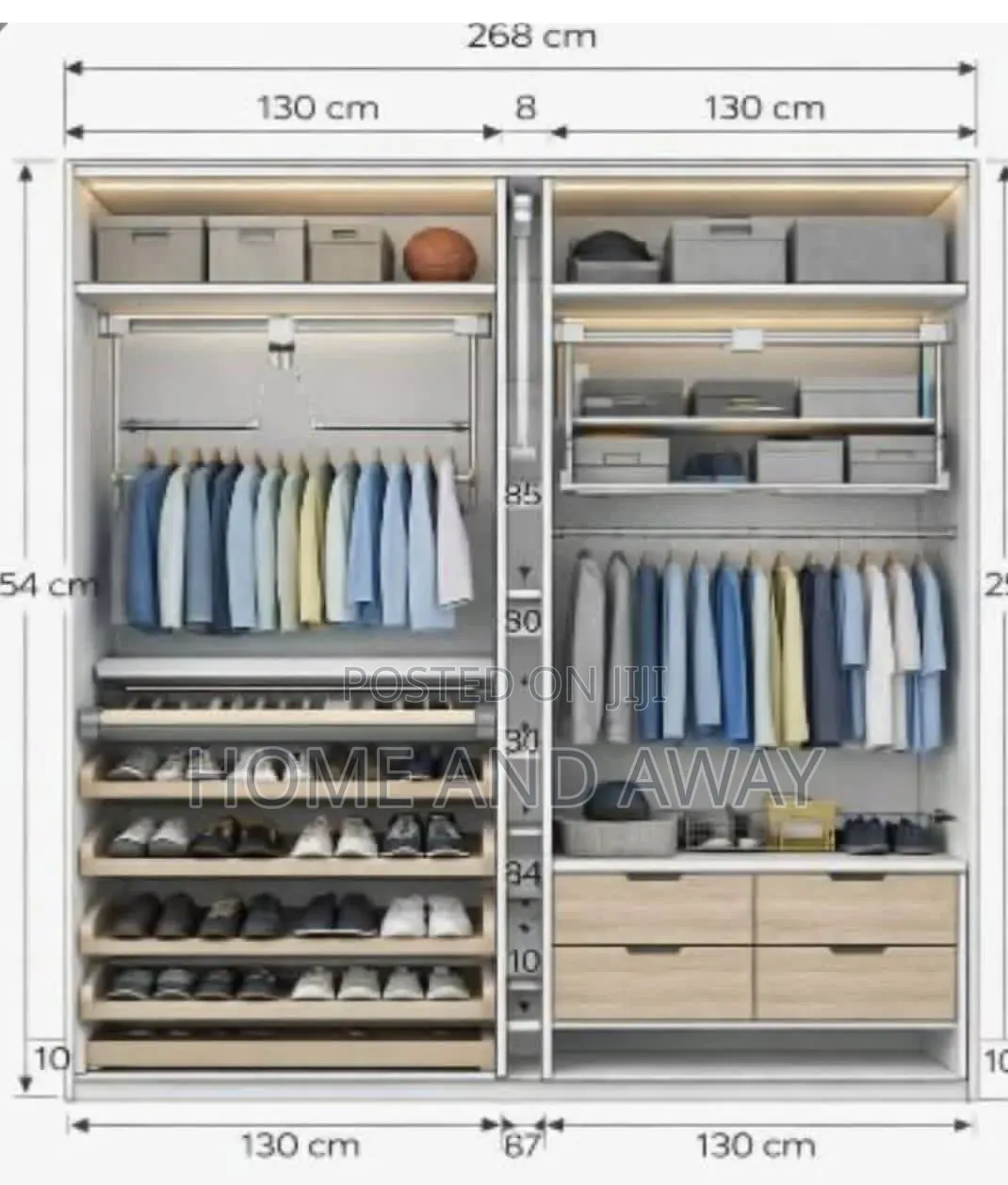 Closets/Wardrobes Running Meter Any Colour/Design