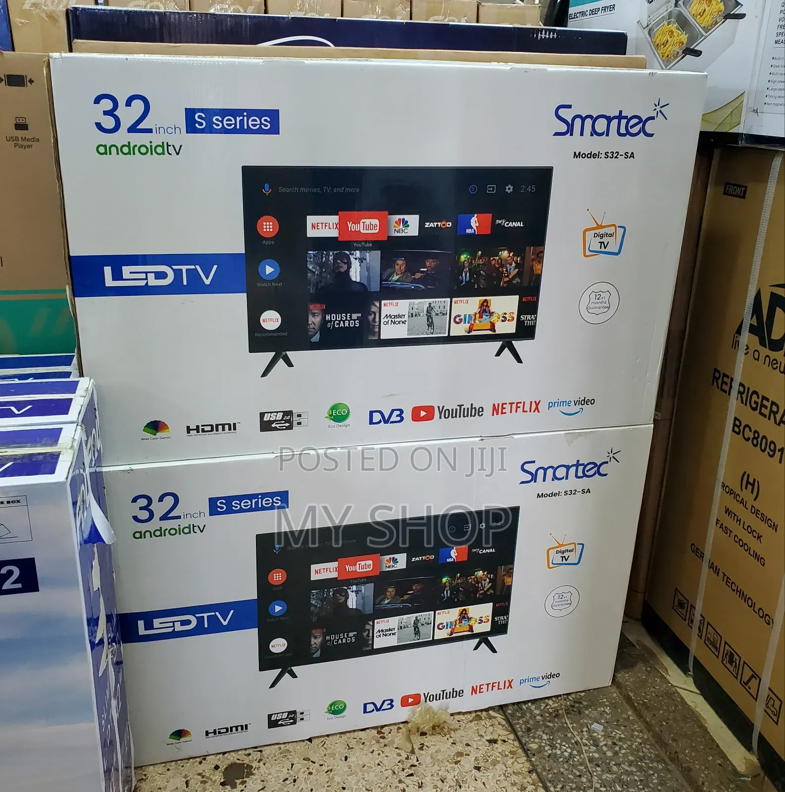 Smart Tv 32" Smartec - Free Wall Mount Included